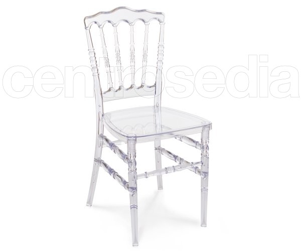 "Napoleon" Polycarbonate Clear Chair