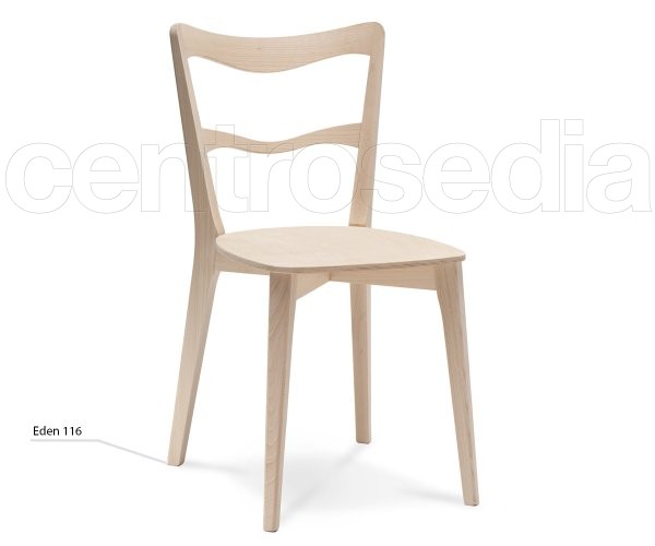 "Eden" Wooden Charis - Wood Seat