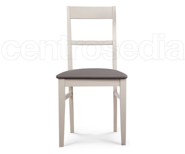"Yara" Wooden Chair - Padded Seat
